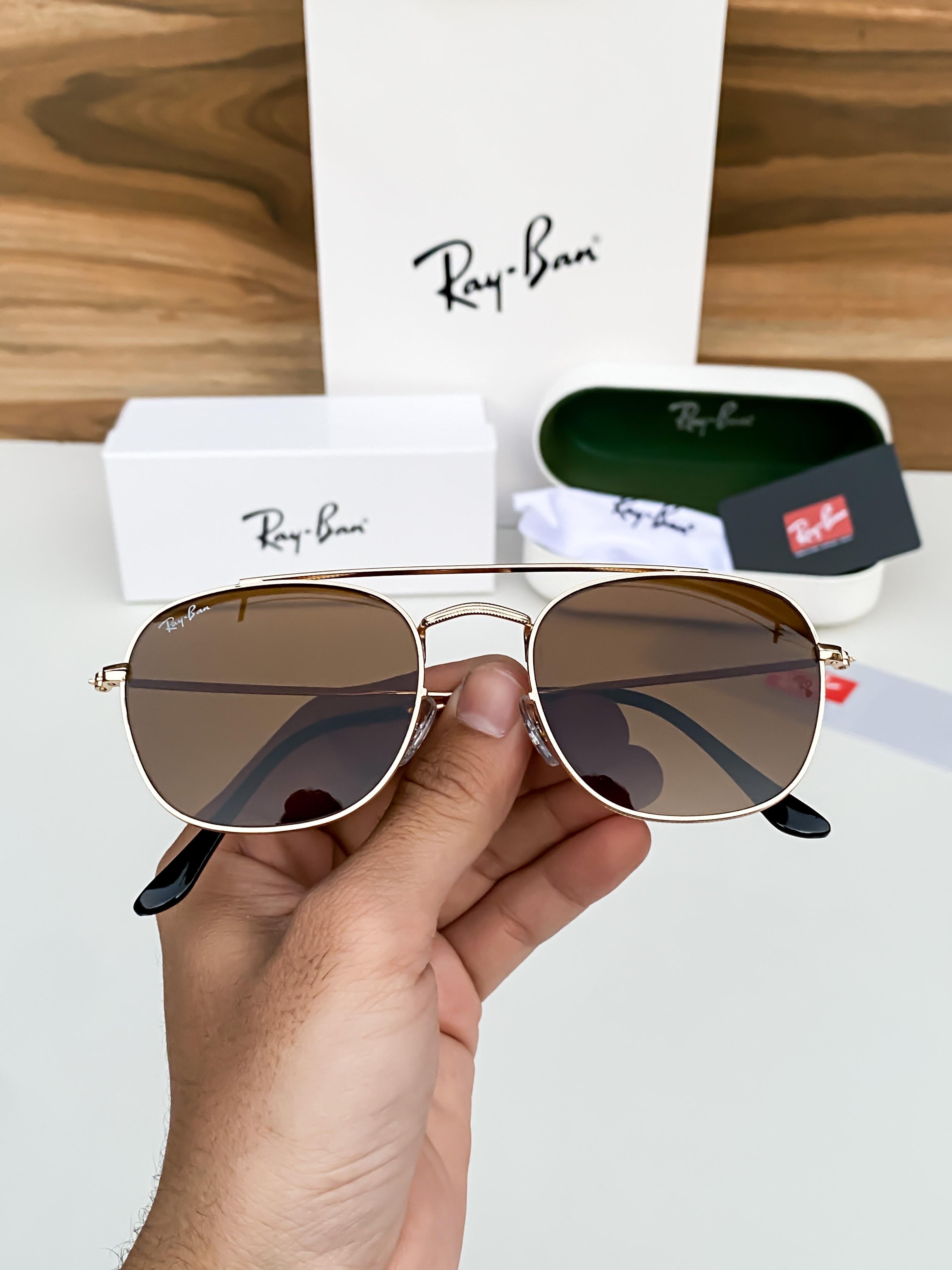 RAY_BAN 3557 Gold Brown